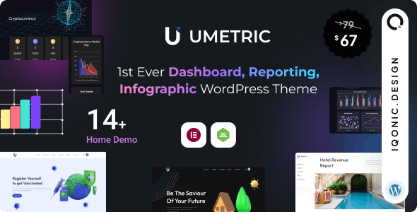 Umetric 2.0 | Dashboard, Reporting & Infographic WordPress Theme