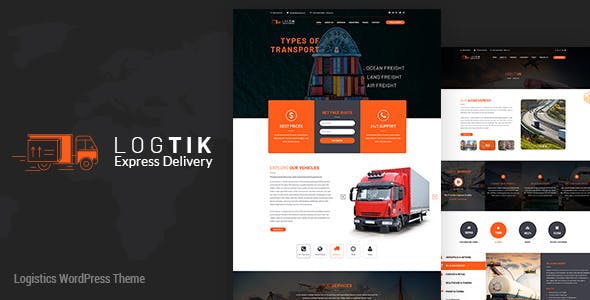 Logtik | Logistics, Transportation Theme