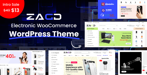 Zagg - Electronics & Accessories WooCommerce WordPress Theme