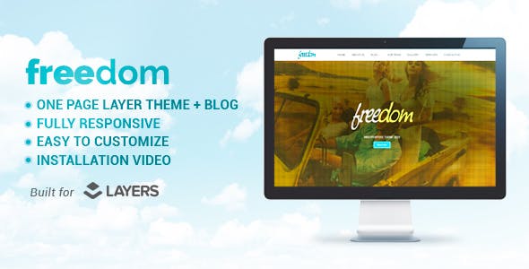 Freedom - Multipurpose Layers One Page WordPress Theme